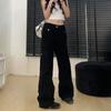 Mostrando Pierna Larga Combinación Perfecta Pantalones de Pierna Ancha para Mujer Jeans de Cintura Alta Primavera 2025 Dopamina Ajustados Pantalones de Mopa Mostrando Pierna