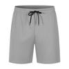 Pantalones deportivos de punto sueltos de color liso para hombre, de verano, de comercio exterior, de secado rápido, para gimnasio, de cinco puntos