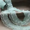 Encaje de Malla de Lunares Doble Capa Multicolor de 5 cm de Ancho Collar de Muñeca Lolita Tela Hecha a Mano Decoración DIY