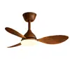 Bestseller transfronteiriço 110v ventilador de teto com luz para quarto, estilo retrô francês, luz de ventilador integrada com proteção ocular vintage para sala de jantar