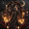 Pintura Diamante Halloween DIY Pintura Decorativa Feita à Mão com Strass - Fantasma, Abóbora, Parede de Castelo Arte - Novo Modelo Transfronteiriço