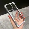 Funda para Teléfono Móvil Resistente a Caídas en las Cuatro Esquinas de Color Contrastante para Apple 15 iphone16promax Nueva Absorción Magnética de Alto Nivel