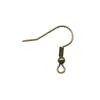 100 Piezas/paquete multicolor en 18x 19m accesorios para pendientes ganchos para orejas al por mayor material de hierro gancho para orejas regular