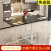 Mesa de Jantar Dobrável Espessa, Mesa de Estudo Retangular, Apartamento Pequeno, Sem Necessidade de Instalação, Dobrável, Multifuncional, Mesa de Jantar Simples
