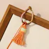 Cielo Estrellado Estilo Tíbet Gradiente Borla Nudo Vajra Hebilla Colgante Llavero Tejido Hecho a Mano DIY Decoración de Mochila