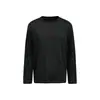 Camiseta Lisa de Manga Longa Solta para Homens Primavera e Outono Camiseta Americana Preguiçosa Gola Redonda Estilo de Rua INS Casual Versátil Top