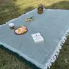 Esterilla de Picnic Esterilla Impermeable para Tienda de Campaña Estilo Bohemio Manta de Hilo Multifuncional Manta de Siesta de Gasa de Algodón Manta Estilo Camping al Aire Libre