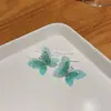 Pendientes de Mariposa Coloridos Dulces y de Moda para Mujer, Lujo Ligero, Estilo Único y de Alta Gama, Pendientes de Celebridad de Internet de Moda