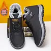 Sapatos Casuais Masculinos, Sapatos de Algodão Quentes Aveludados de Inverno, Sapatos Esportivos Leves para Exterior, Sapatos de Caminhada Masculinos para Pessoas de Meia-Idade e Idosas