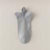 Calcetines de Azulejo 98% Algodón para Primavera y Verano para Mujer de Algodón Tubo Corto Boca en V Lateral Color Sólido Simples Sin Costuras Calcetines Antibacterianos