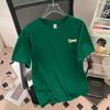 Camiseta de Manga Curta 260g Algodão Puro Pesado para Mulheres, Nova Top Estiloso e Jovem de Nicho 2026, Camiseta Básica Simples de Meia Manga