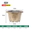 Maceta Octagonal Grande de Flor de Cobre de Imitación Engrosada, Duradera y Fácil de Mover, Adecuada para Bonsáis, Árboles Frutales, Lotos, Nenúfares, Uso en Exteriores y Resistente a Caídas