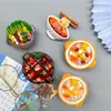 Suministro Directo de Fábrica de Imanes de Refrigerador de Resina, Características de Chongqing, Estilo Nacional Estéreo Cultural y Creativo Comida, Comida y Juego Mensaje Pegatinas Magnéticas 3D