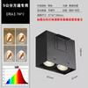 Luz de paso cuadrada luz de techo LED cuadrada paso doble cabezal rejilla abierta downlight foco luz cob comercial cubo luz vesícula biliar