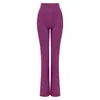 Pantalones de yoga acampanados de cintura alta para mujer, levanta glúteos, adecuados para usar al aire libre, Pilates, fitness, sin líneas incómodas, pantalones acampanados deportivos
