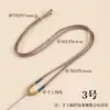 Cordón para Colgante de Oro Hecho a Mano para el Año del Perro, Cordón para Collar con Hebilla de Seguridad Pixiu de Jade Semiacabado