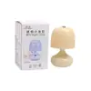 Nova luz noturna redonda fofa mini simples pequena lâmpada de mesa ornamentos estudante casa lâmpada de estudo iluminação de mesa