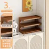Estante de Almacenamiento Portavasos de Mesa, Estante Estrecho Pequeño para Tazas de Té de Encimera de Mesa de Comedor, Portavasos de Doble Capa, Estante de Almacenamiento para Juego de Té de Escritorio