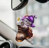 Nuevo y lindo espejo retrovisor de coche con diseño de gato transfronterizo, llavero colgante para mochila, suministros de decoración para el hogar