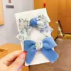 Pinza para el Cabello de Mariposa Bordada en Malla para Niñas, Lindo Estilo Vintage Clip para el Cabello de Celebridad de Internet, Par de Accesorios para el Flequillo de Bebé de Princesa