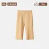 Leggings térmicos de lana y seda para mujer, otoño e invierno, forrados de felpa, shorts cálidos de longitud media sin costuras