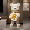 Lujo Ligero Oso Violento Adornos Grandes de Pie Sala de Estar de Gama Alta Mueble de TV Sofá Decoración del Hogar Regalo de Inauguración