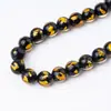 Pulsera de cuentas de vidrio con lámina de plata colorida y polvo de oro, accesorios para pulseras, joyería hecha a mano DIY, componentes de pulseras, cuentas sueltas al por mayor