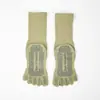 Calcetines de Yoga de Cinco Dedos para Mujer de Primavera y Verano, Antideslizantes de Media Caña con Dedos Separados, Especiales para Deporte, Suelo, Pilates, Calcetines de Cinco Dedos al por Mayor