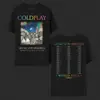 Camiseta Coldplay Hong Kong Ciudad Mismo Estilo Camiseta Estampada Music of the Spheres Wor