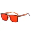 Gafas de Dormir Cuadradas de Moda, Gafas Planas de Protección Ocular Anti-Luz Azul para Computadora y Teléfono Móvil, Gafas Planas de Alta Gama sin Graduación