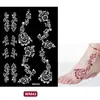 Pegatinas de Tatuaje Personalizadas DIY a partir de Fotos, Pegatinas de Mano Pintadas a Mano, Plantillas Caladas, Encaje Floral, Hecho a Medida para Exportación Transfronteriza