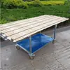 Carrito Plegable con Ruedas para Puestos de Mercado Nocturno, Plegable y Desmontable, Multifuncional, Estante de Hierro Resistente para Ropa