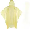 Poncho de Lluvia Desechable de Plástico para Adultos con Capucha, Impermeable Adecuado para Hombres y Mujeres, Poncho Transparente de Emergencia