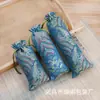 Bolsa de brocado bolsa para pente de chifre raspador bolsa de brocado cordão joias embalagem de pulseira de joias