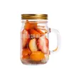 Pote de chá de 100ml pote de vidro para armazenamento pote com fecho hermético pote para doces com fecho hermético garrafa selada para mel e limão