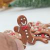Hombre de Galleta Transfronterizo Decoración Navideña Colgante para Árbol de Navidad Plástico Dibujos Animados Hombre de Jengibre Accesorios Navideños