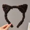 Faixa de Cabeça Fofa de Pelúcia para Lavar o Rosto, Nova Faixa de Cabeça de Pelúcia Feminina 2025, Acessório de Cabeça de Pelúcia que Não Aperta para Cabelo e Maquiagem Feminina