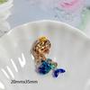 Serie Sirena Estrella Lindos Accesorios de Resina de Dibujos Animados diy Juguete para Niños Accesorios para el Cabello Material de Decoración para Funda de Teléfono Móvil