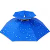 Sombrero Paraguas de Doble Capa, Lluvia o Sol, Sombrero Paraguas para Cabeza de Adulto, Paraguas de Pesca, Sombrilla Anti-UV, Recolección de Té al por Mayor