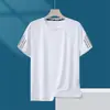Camiseta Masculina de Seda de Gelo com Toque Fresco de Manga Curta Masculina Verão 2026 Nova Camiseta Casual Masculina de Manga Meia para Uso ao Ar Livre Estilo Montanha