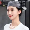 Gorras de trabajo ajustables para hombres y mujeres, adecuadas para hornear y catering, gorras de visera hacia adelante, boinas con impresión de logotipo, al por mayor