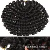 Pelucas de mujer transfronterizas, rizos en espiral trenzados, trenzas africanas de resorte pequeño, cabello corto rizado con rizos de varilla