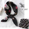 Moda Coreana 2020 Bufanda Pequeña Estampada de Seda Bufanda Cuadrada Pequeña Bufanda Decorativa Profesional para Mujer