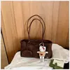 Bolsa de Boliche 2026 Estilo Novo Transfronteiriço Bolsa Elegante de Ombro Único para Mulheres Bolsa de Luxo Leve para o Trabalho Bolsa de Axila para Mulheres