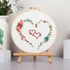 Novo kit de bordado diy original amor coração-a-coração Dia dos Namorados pacote de material de bordado artesanal