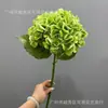 Flores de hortensia artificiales de alta calidad con tacto suave y sensación de humedad realista, adecuadas para la decoración de la entrada de la sala de estar, en colores blanco y verde.