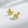 Aço inoxidável banhado a ouro personalidade nicho amor requintado pequenos brincos simples moda pequeno fofo joias brincos para mulheres