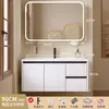 2026 Nuevo Lavabo Espesor Color Crema de Aluminio Espacial con Lavabo Cerámico Integrado para Gabinete de Baño e Inodoro