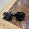 Gafas de Sol de Moda para Hombre Estilo Coreano Transfronterizas, Gafas Estilo Calle de Celebridad de Internet con Aspecto Adelgazante para Cara Grande Disco, Gafas Ins para Mujer