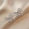 Brincos femininos Net Red Butterfly zircão diário viajante estilo frio brincos de zircão nicho design sentido ins estilo brincos
